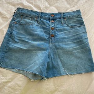 NBW: Madewell Cut Off Shorts with Button Fly